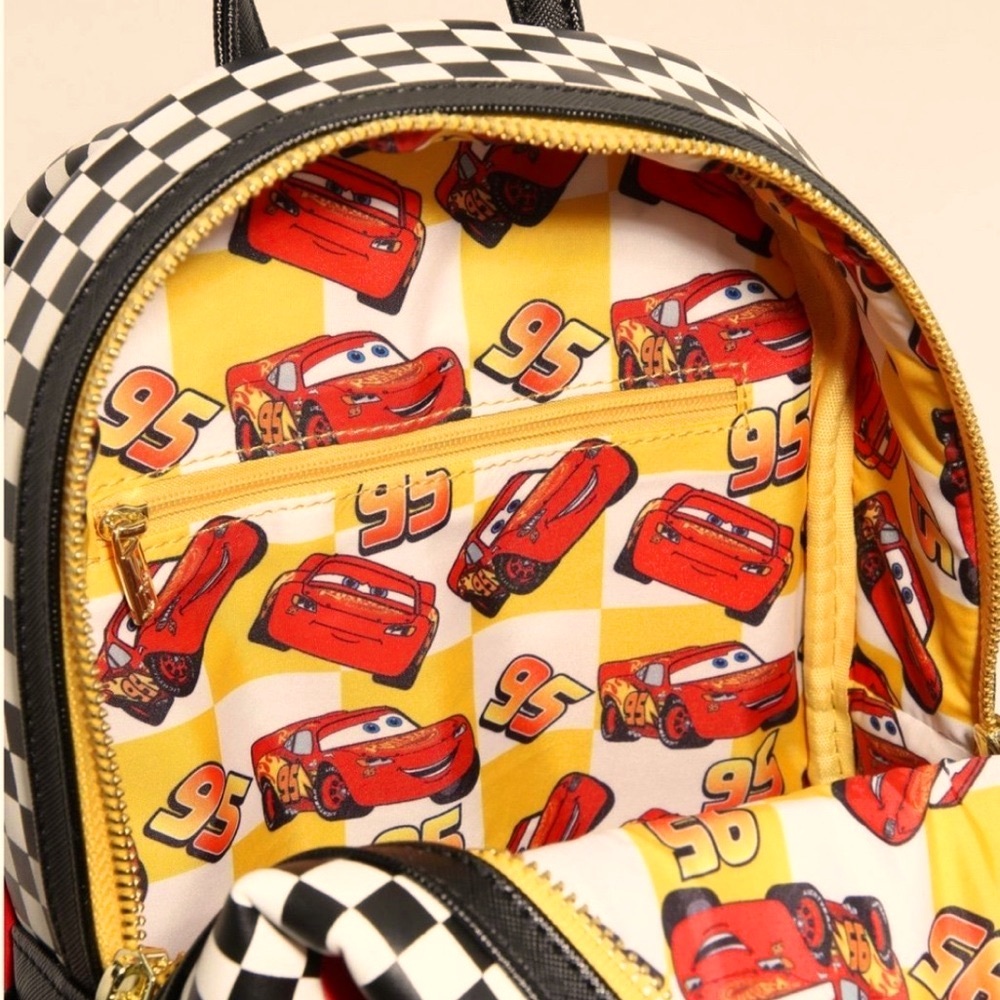 Loungefly Pixar Cars Lightning McQueen Rust-eze Lightup Mini Backpack set of 3 - Picture 10 of 10